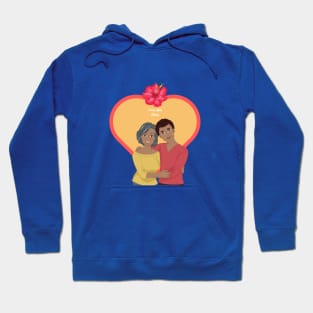 Adult Child an Mother, African American/Black Hoodie